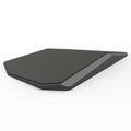 Creative black three-dimensional geometric mouse pad with honeycomb support structure on a desk