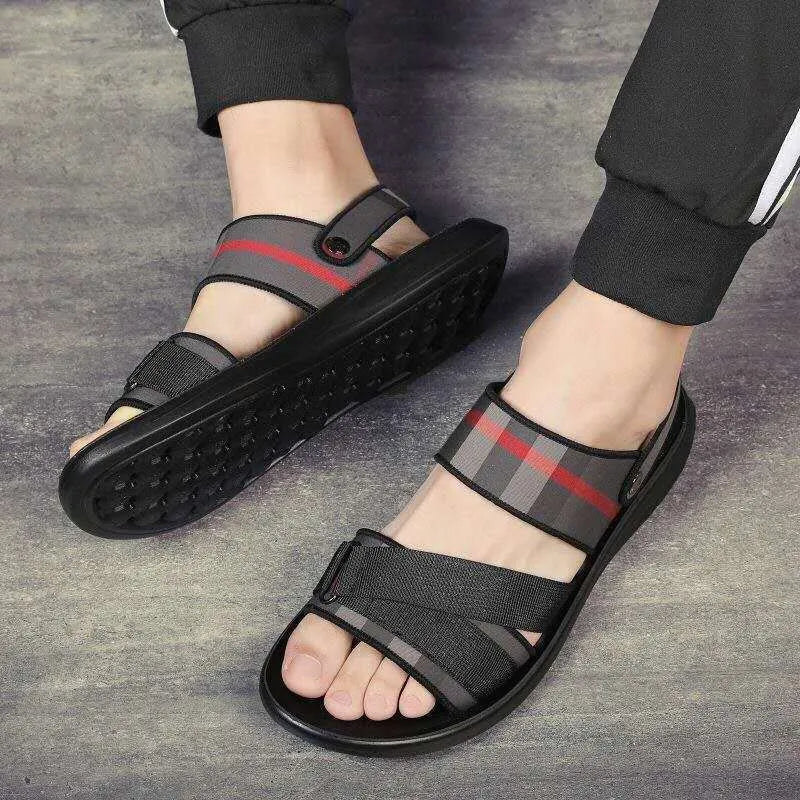 Lightweight Lycra sports sandals with polyurethane sole showing international size conversion chart