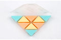 Country Reputation triangular PVC eraser in blue, red, yellow, and mixed colours for multi-angle detail erasing