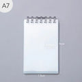 A7 hard cover detachable coil notebook in Japanese Korean small fresh style with multiple loose-leaf paper options