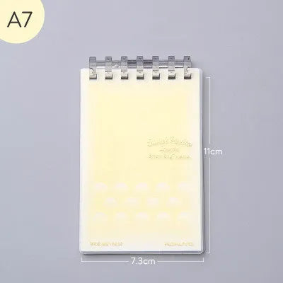 A7 hard cover detachable coil notebook in Japanese Korean small fresh style with multiple loose-leaf paper options