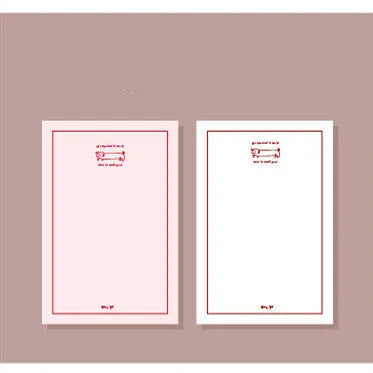 Apple-compatible memo pad notebook with colourful cover designs showing blank and lined paper options