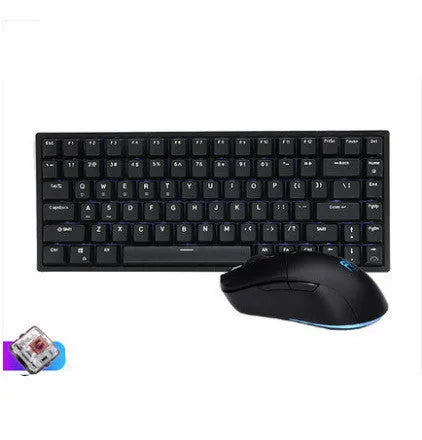 RK526 wireless mechanical keyboard and mouse set with USB transmitter and charging cable