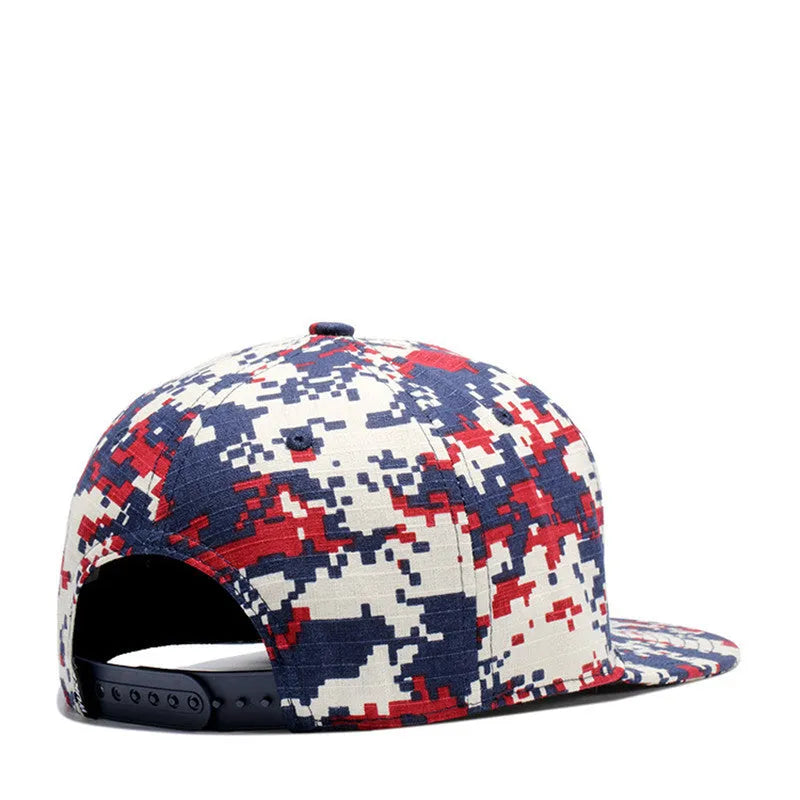 Cotton dome baseball cap with wide brim and flat eaves, adjustable closure, size S 54-56 cm, style options A B C