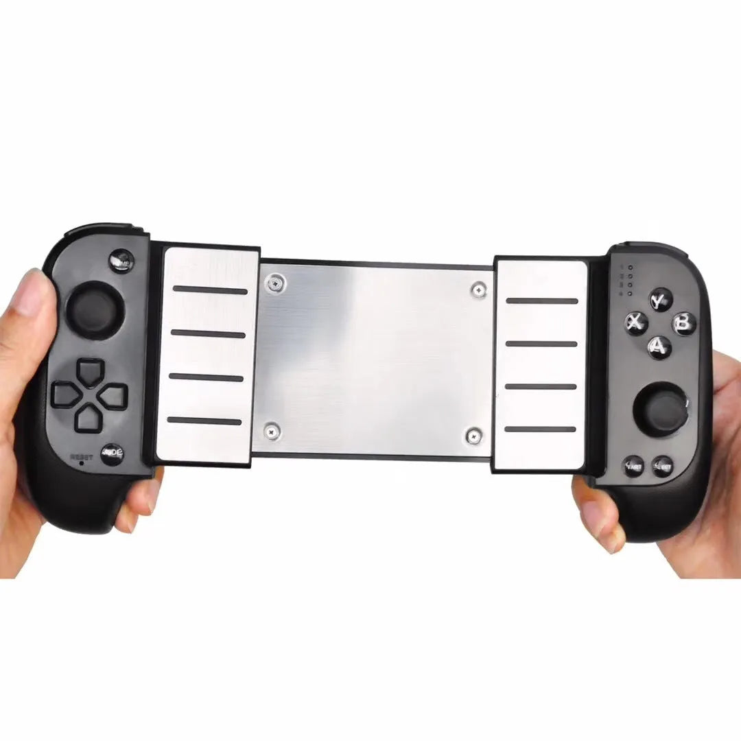 Cytec wireless Bluetooth telescopic game controller extended to hold a smartphone