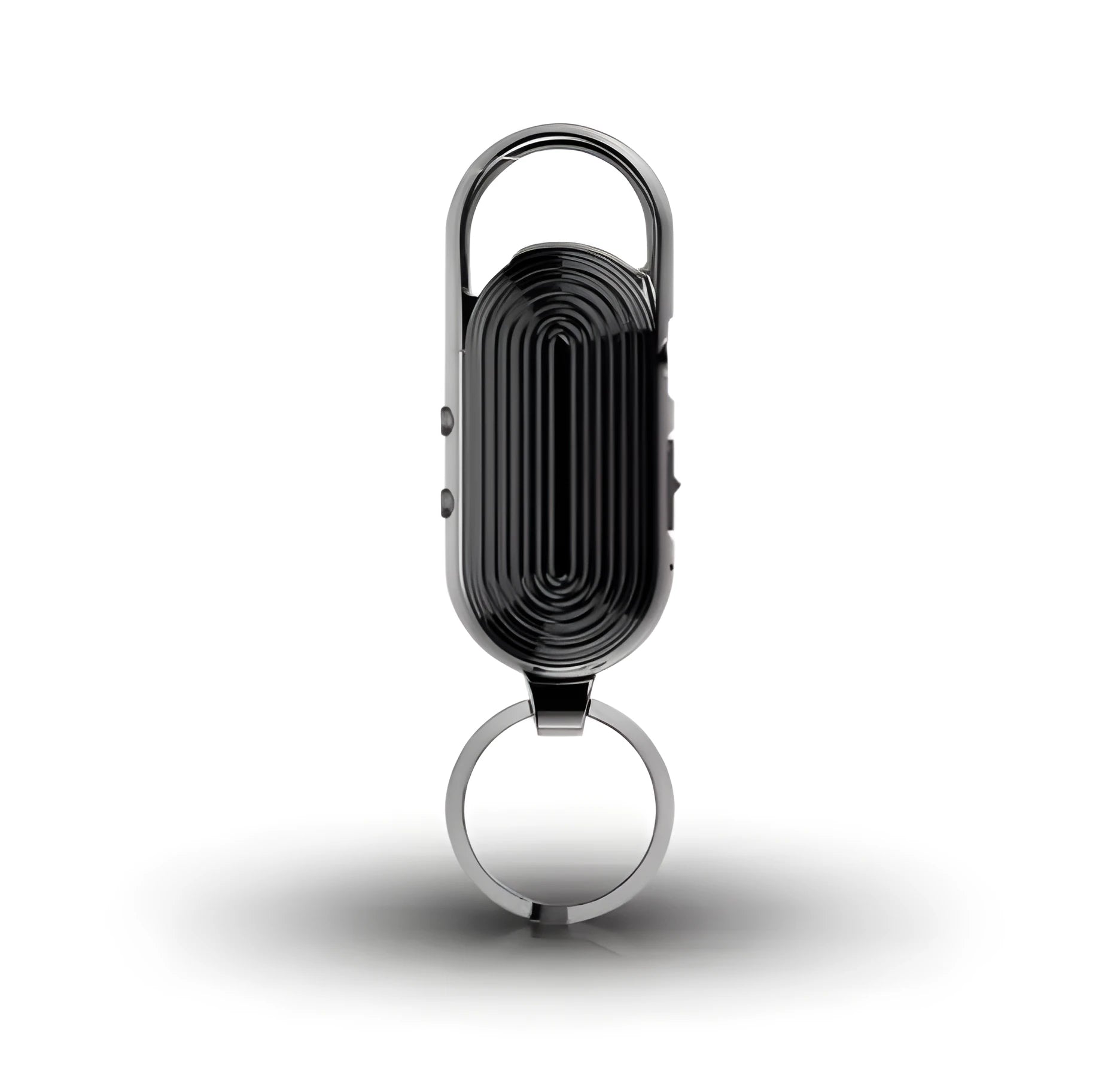 Black portable digital voice recorder with zinc alloy shell and USB port.