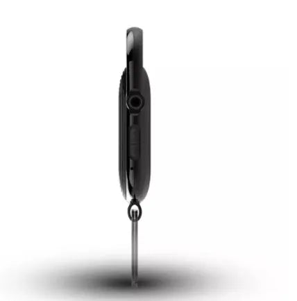 Black portable digital voice recorder with zinc alloy shell and USB port.