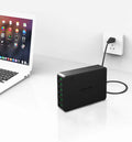 Desktop USB fast charger with indication light in black or white colour