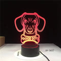 Remote control colour gradient LED table lamp with acrylic shade on an ABS base.