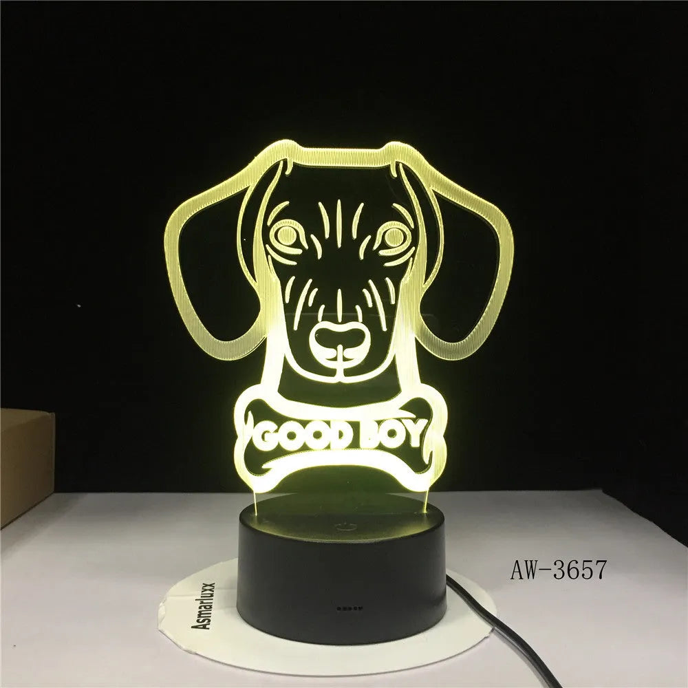 Remote control colour gradient LED table lamp with acrylic shade on an ABS base.