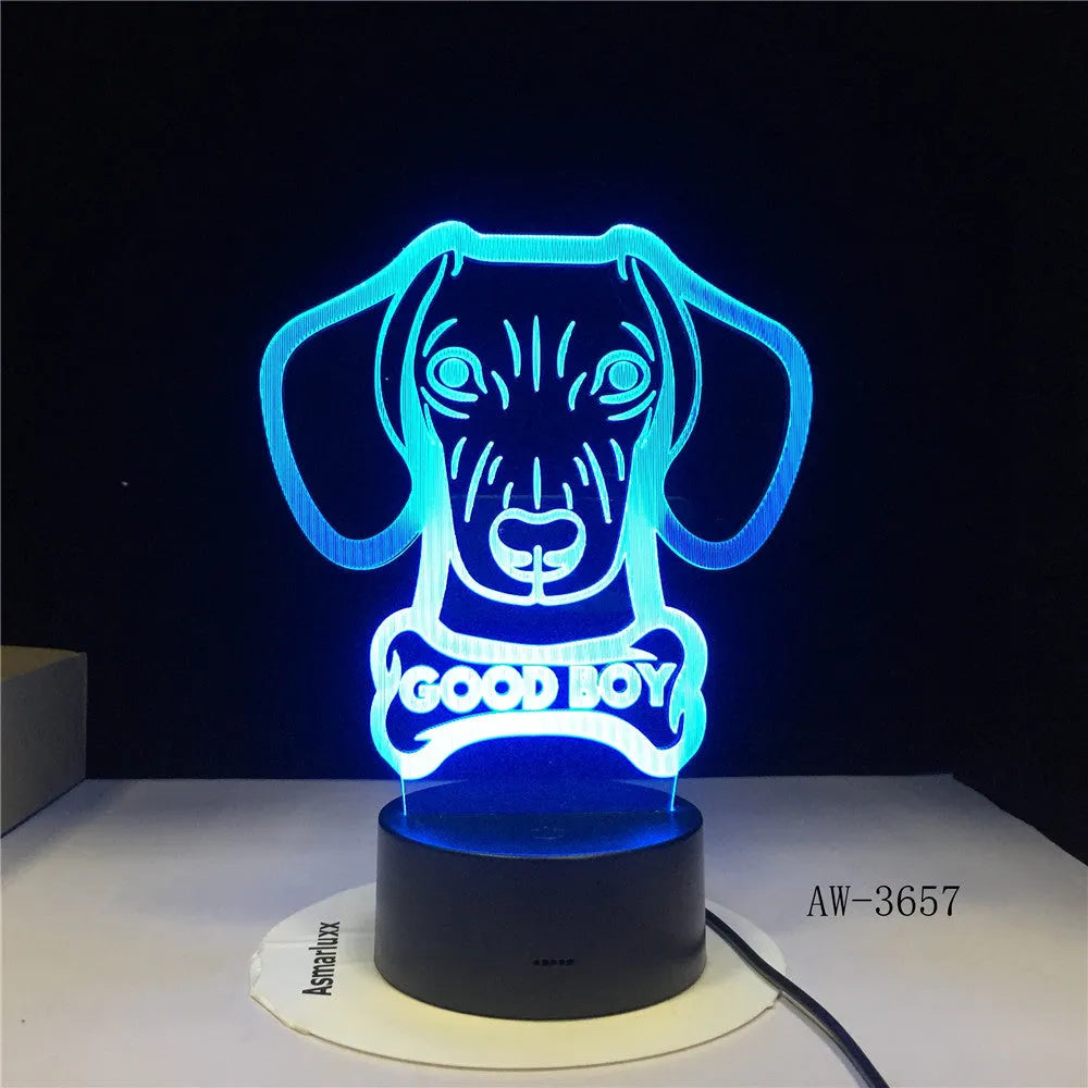 Remote control colour gradient LED table lamp with acrylic shade on an ABS base.