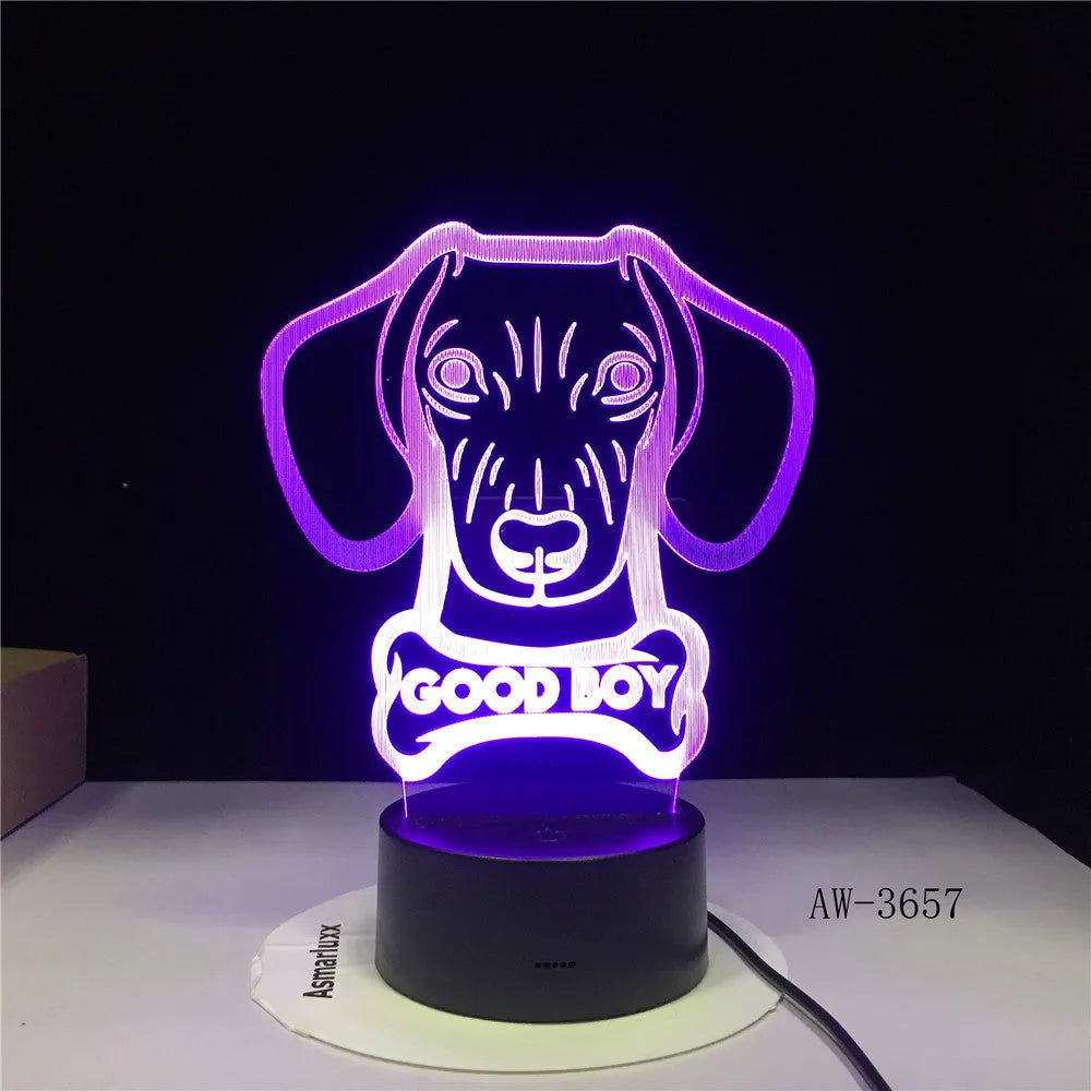 Remote control colour gradient LED table lamp with acrylic shade on an ABS base.