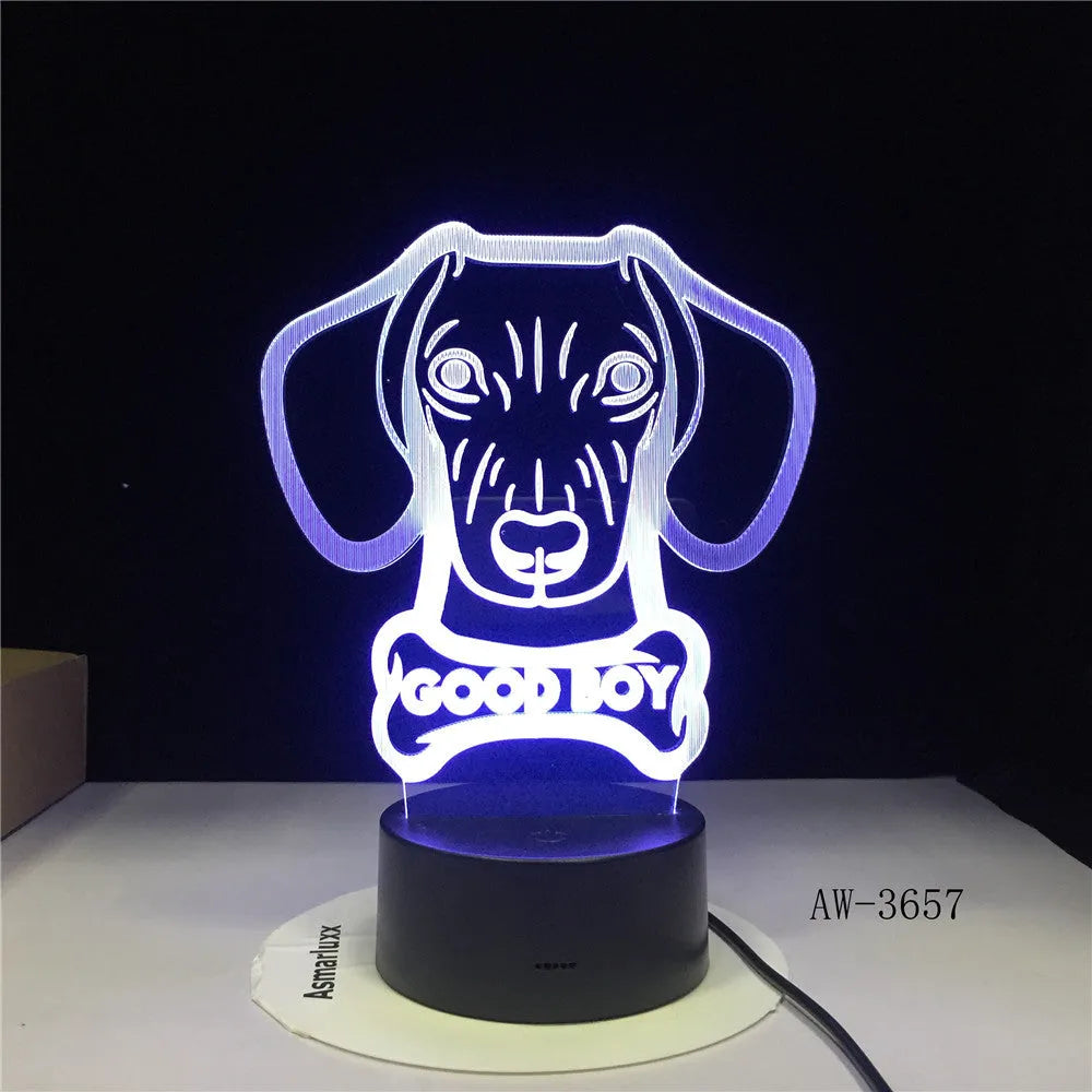Remote control colour gradient LED table lamp with acrylic shade on an ABS base.