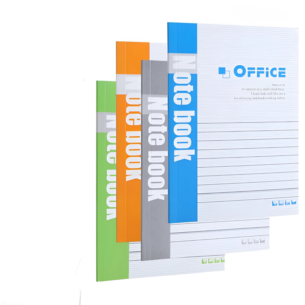 Wholesale soft cover business notebooks in Japanese Korean style with striped pattern, bulk pack options