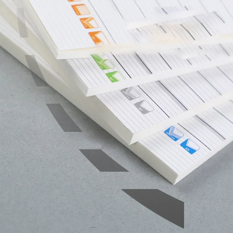 Wholesale soft cover business notebooks in Japanese Korean style with striped pattern, bulk pack options