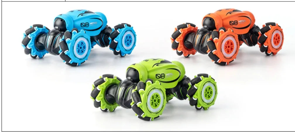D876 blue gesture sensing remote control car with somatosensory controls.