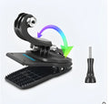 360-degree rotating aluminium and plastic backpack clip mount for GoPro and action cameras.