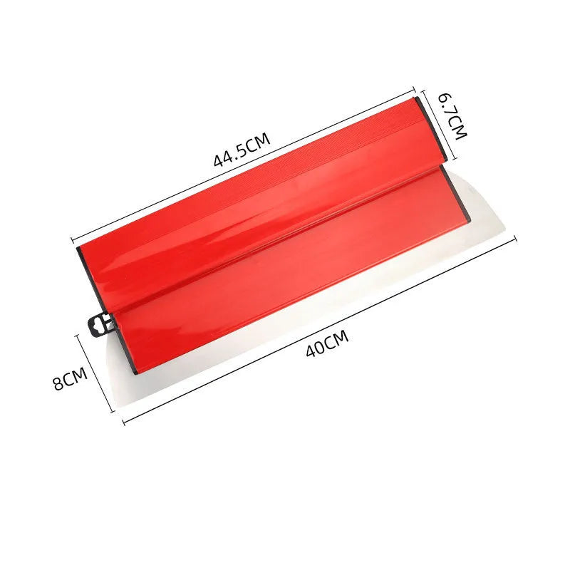 40cm long leveling scraper tool for wall putty and wallpaper application with 0.2mm blade thickness