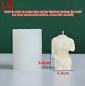 Silicone shy female body candle mould showing detailed anatomical contours in three style variations