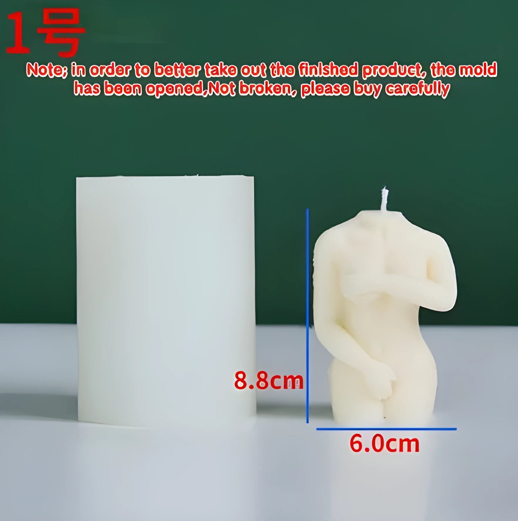Silicone shy female body candle mould showing detailed anatomical contours in three style variations