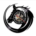 12 inch round plastic wall clock with black frame, pointer display, and 24-hour sub-dial