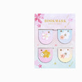 Set of four Yanji cherry blossom magnetic bookmarks showing different sakura designs.