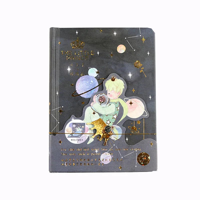 Hardcover A5 notebook with Little Prince cartoon artwork designs