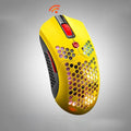 Free Wolf X2 Wireless Mouse in black with 7 keys and four-way scroll wheel on a desk