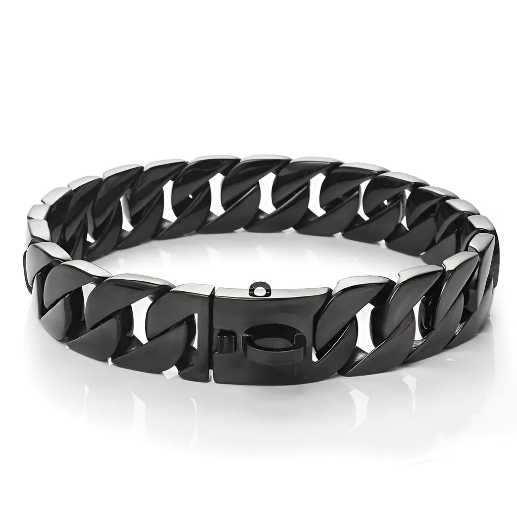 Stainless steel dog collar chain with electroplated finish for large bully pets, available in multiple sizes from 30 to 75 cm
