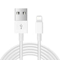 White 20W USB-C PD fast charger with 1 metre USB-C to Lightning cable for iPhone and iPad.