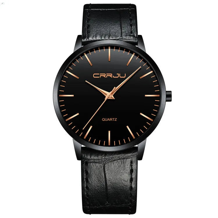 Casual quartz wristwatch with alloy case and plexiglass mirror showing black dial with grey markers on mesh strap