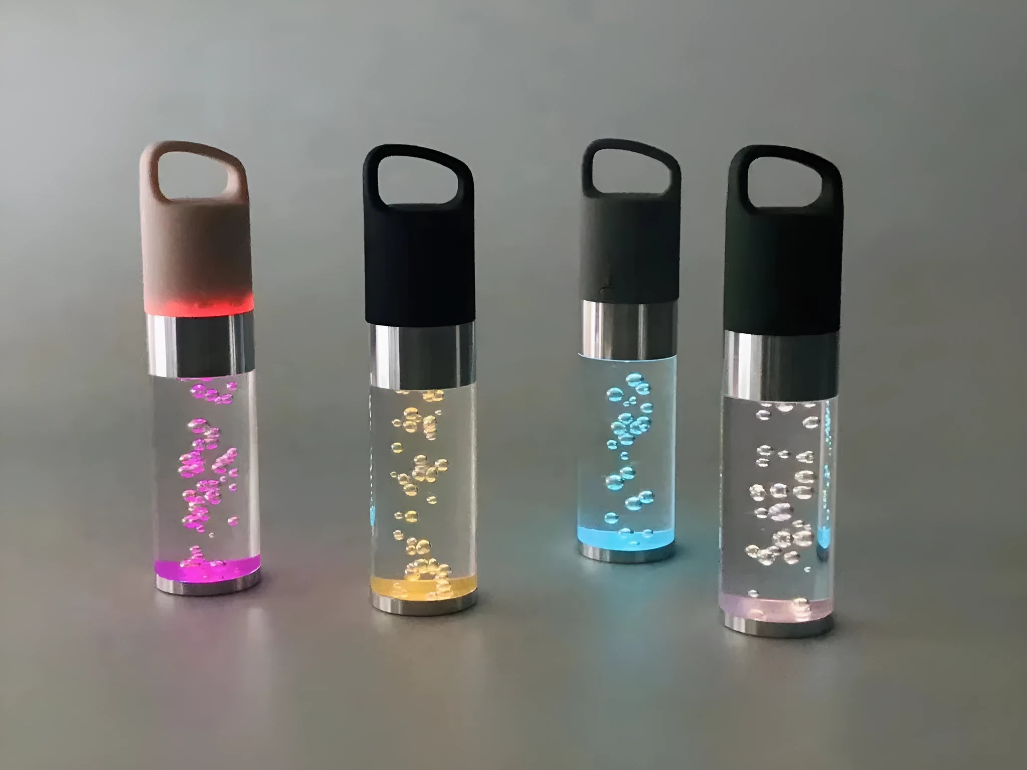 Pink cartoon-themed portable Bluetooth speaker with colourful crystal lights.