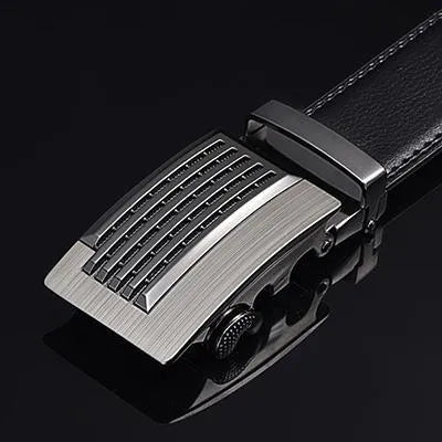 Top quality genuine full grain leather belt for men with metal buckle, available in multiple styles and sizes 110-125cm