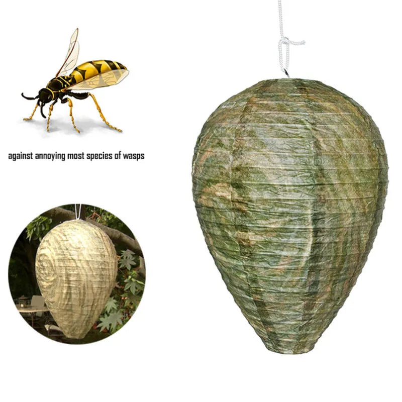 Paper honeycomb lantern with wire frame in a 22 by 28 cm size for party decoration.
