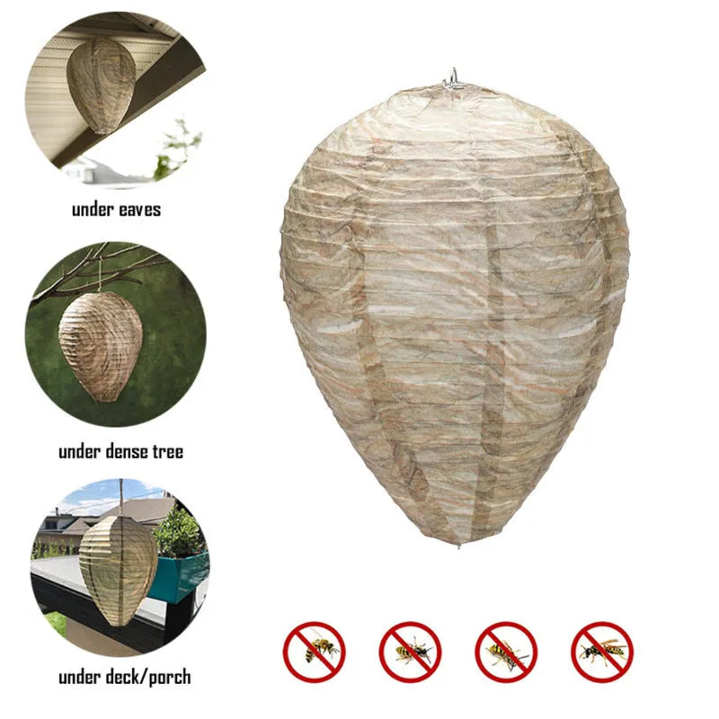 Paper honeycomb lantern with wire frame in a 22 by 28 cm size for party decoration.