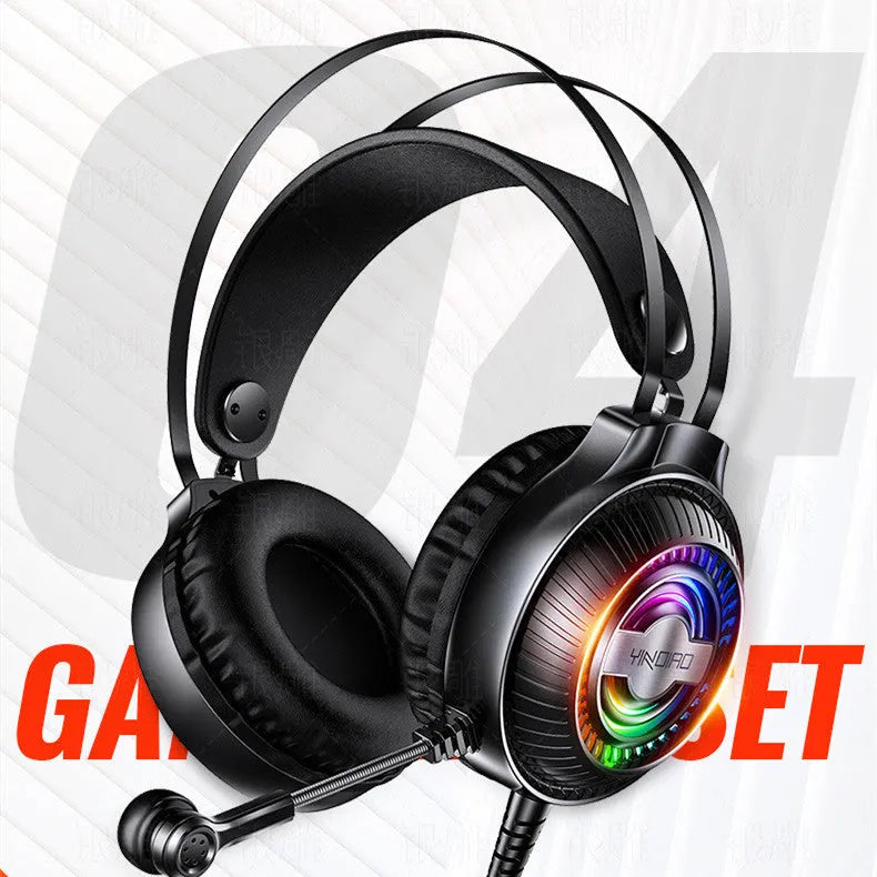 Wired computer gaming headset with over-ear design, flexible microphone, and black or white colour options