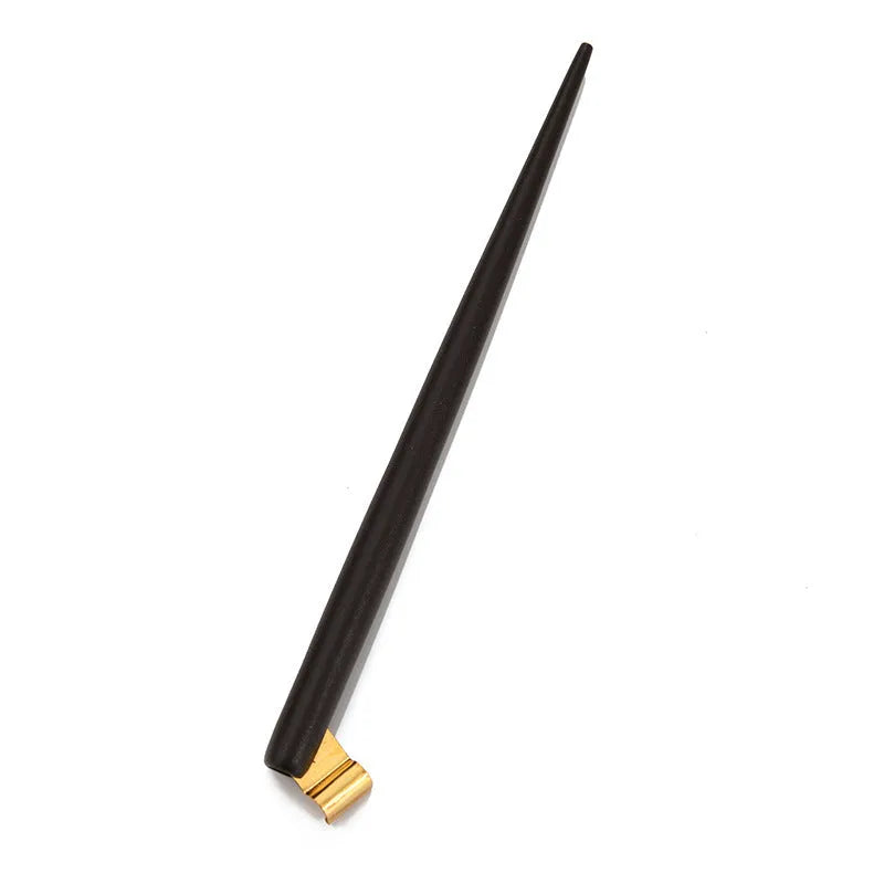 Black calligraphy dip pen with six stainless steel nibs for manga drawing