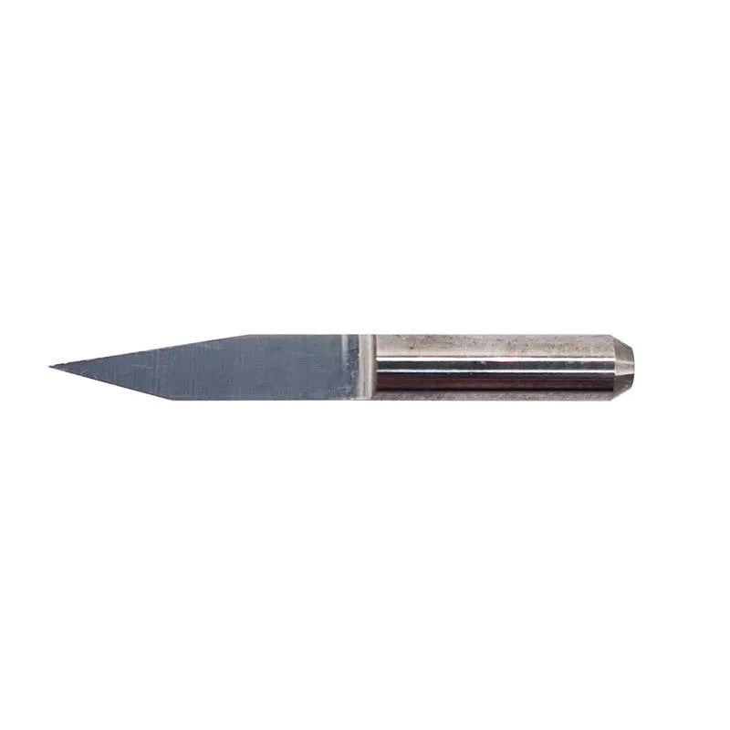 Set of ten tungsten steel milling cutters with 45-degree angles for acrylic engraving.
