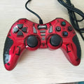 Red ABS plastic multifunctional USB gamepad controller for PC, Android, PS3, and XBOX360.