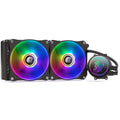 Kirin 240mm copper-aluminium CPU water cooling radiator with two ARGB fans attached.