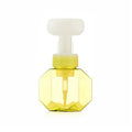 Soft non-woven fabric flower foam bottle for kids in pink, green, blue, and yellow colour options.