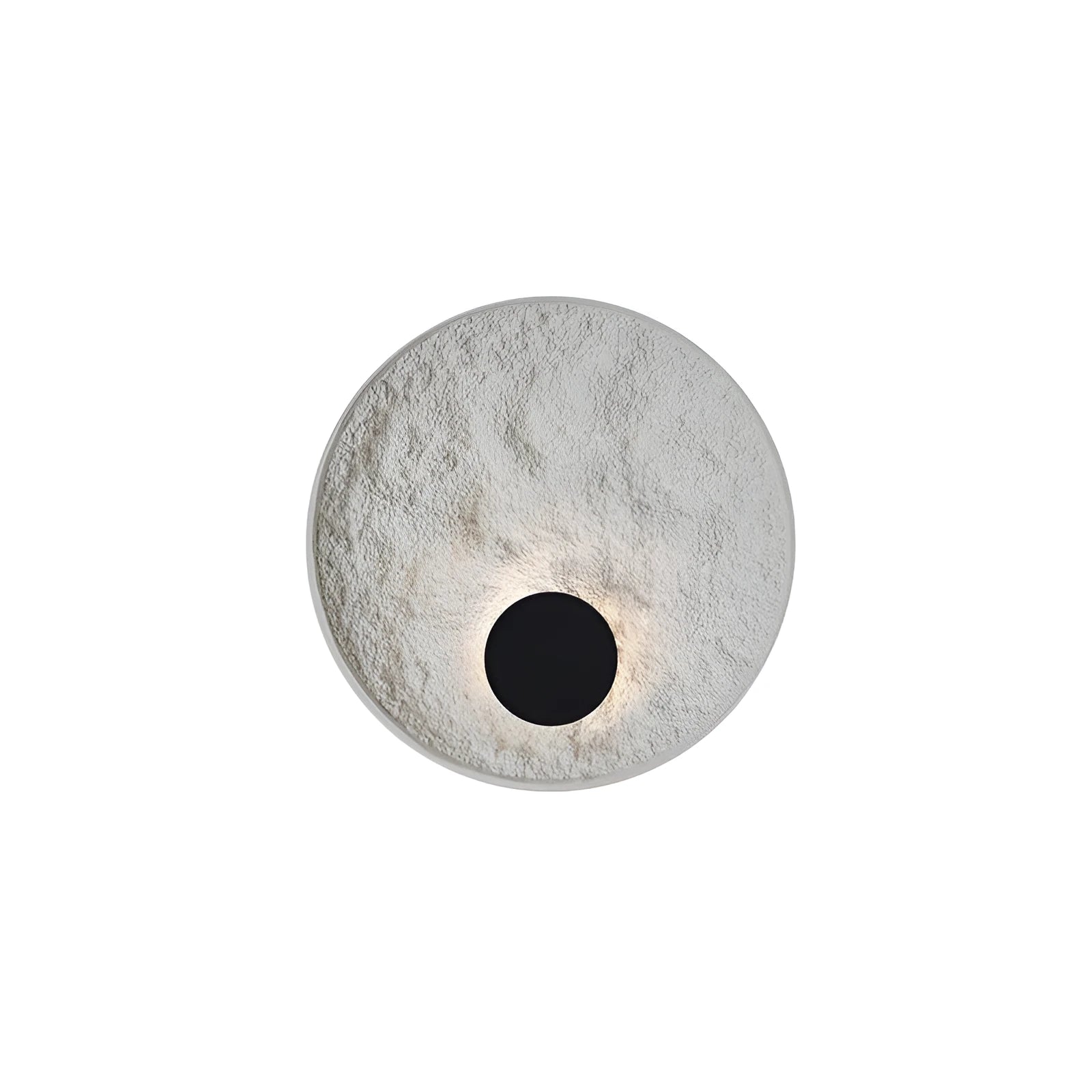 White modern iron wall lamp shown in 300mm and 500mm size options for bedside use.
