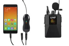 Little Bee X3 black wireless lavalier microphone clipped to clothing