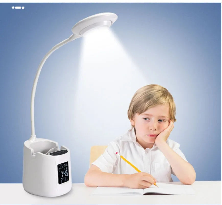White USB desk lamp with touch switch for study eye protection
