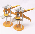 Metal tile raising positioner tool with adjustable height for floor levelling, 23.5 cm long