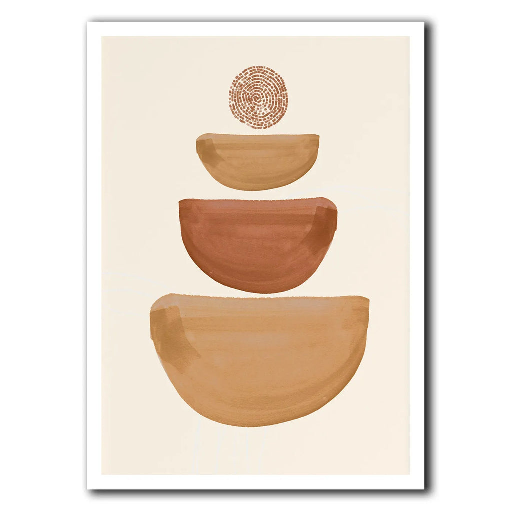 Bohemian design canvas wall art print in multiple size options on waterproof material