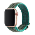 Braided nylon elastic Apple Watch strap with wave pattern in multiple colour options.