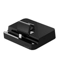 Black-based mobile phone to HD monitor converter dock with USB-C port.