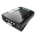 USB rechargeable fishing cap clip light with adjustable head and power indicator display.