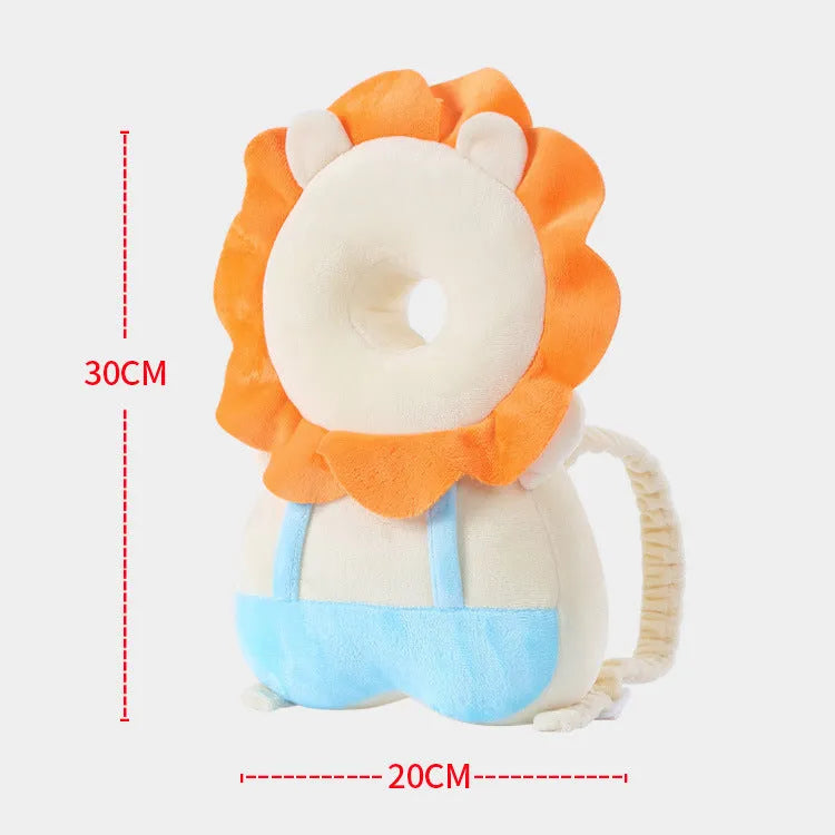 Baby toddler head pillow with cute angel wings design in crystal super soft and mesh cloth on child
